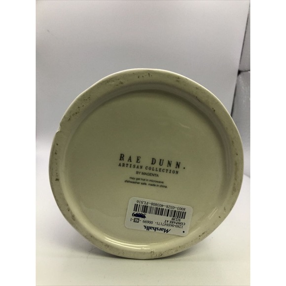 Rae Dunn Magenta Artisan Collection Bear Treats Lidded Canister Jar 7” h x 4.5 w - Picture 4 of 6